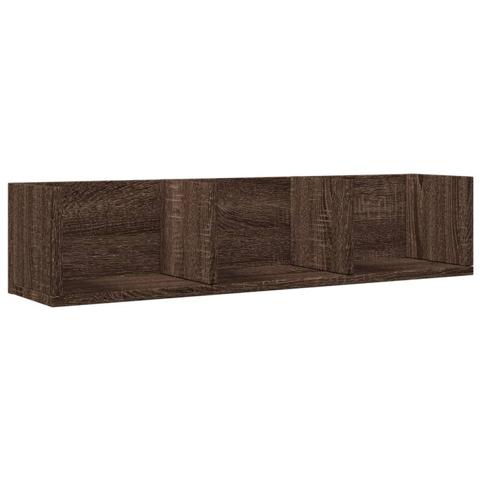 Dulapuri perete 2 buc. stejar maro 75x18x16,5 cm lemn prelucrat - WALTI WALTI