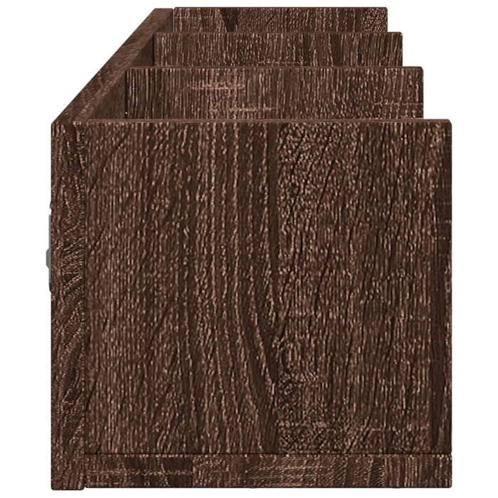 Dulapuri perete 2 buc. stejar maro 75x18x16,5 cm lemn prelucrat - WALTI WALTI
