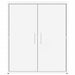 Dulap, alb, 60x31x70 cm, lemn prelucrat - WALTI WALTI