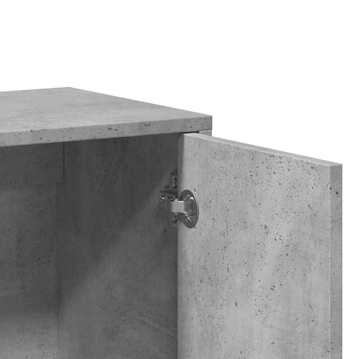 Dulap, gri beton, 60x31x70 cm, lemn prelucrat - WALTI WALTI