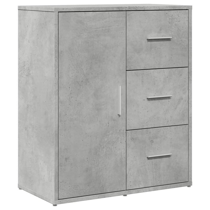 Dulap, gri beton, 60x31x70 cm, lemn prelucrat - WALTI WALTI