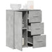 Dulap, gri beton, 60x31x70 cm, lemn prelucrat - WALTI WALTI