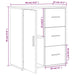 Dulap, gri beton, 60x31x70 cm, lemn prelucrat - WALTI WALTI