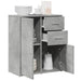 Dulap, gri beton, 60x31x70 cm, lemn prelucrat - WALTI WALTI