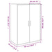 Dulap, alb, 60x31x84 cm, lemn prelucrat - WALTI WALTI