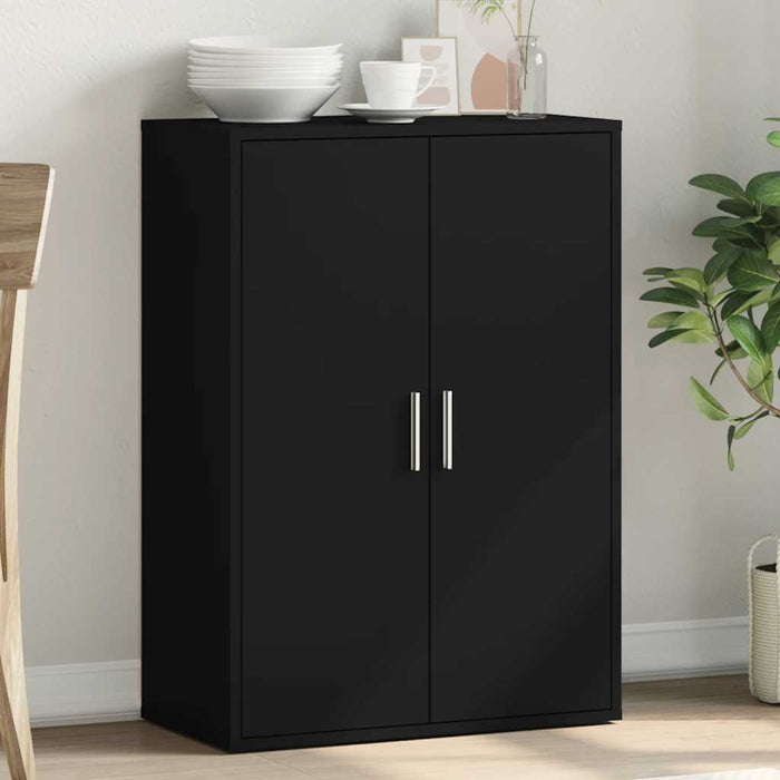Dulap, negru, 60x31x84 cm, lemn prelucrat WALTI
