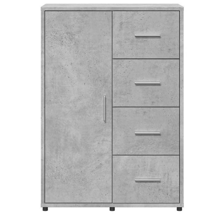 Servantă, gri beton, 60x31x84 cm, lemn compozit - WALTI WALTI