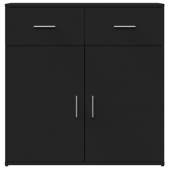 Servantă, negru, 79x38x80 cm, lemn prelucrat WALTI