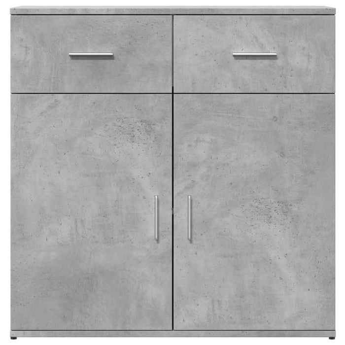Servantă, gri beton, 79x38x80 cm, lemn compozit - WALTI WALTI