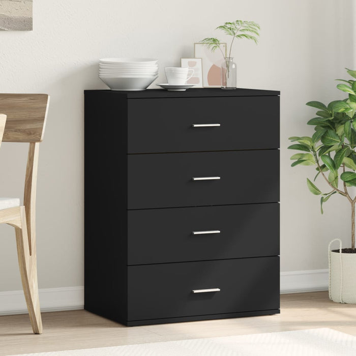 Dulap, negru, 60x39x80 cm, lemn prelucrat WALTI