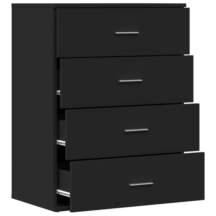 Dulap, negru, 60x39x80 cm, lemn prelucrat WALTI