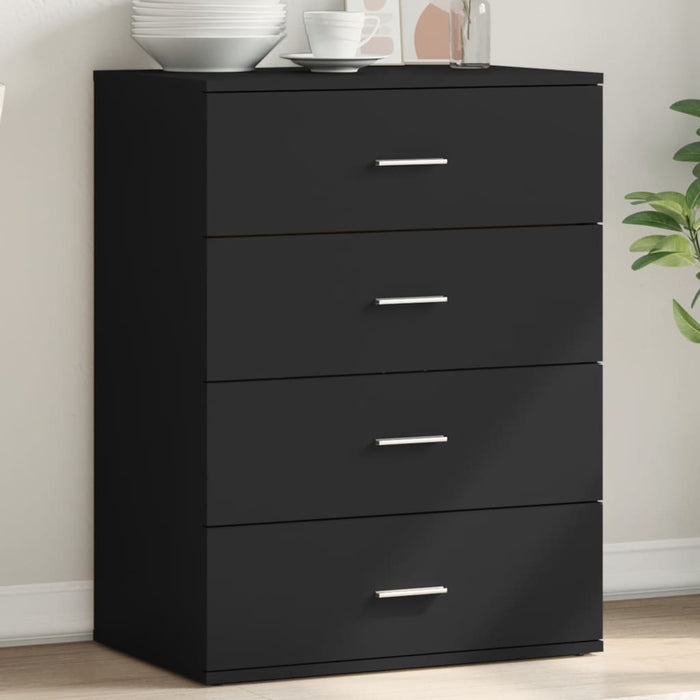 Dulap, negru, 60x39x80 cm, lemn prelucrat WALTI