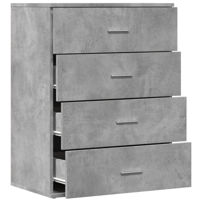 Servantă, gri beton, 60x39x80 cm, lemn compozit - WALTI WALTI