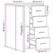Dulap, alb, 59x39x80 cm, lemn prelucrat - WALTI WALTI