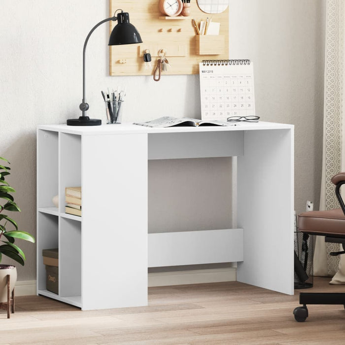 Birou, alb, 102x50x75 cm, lemn prelucrat WALTI
