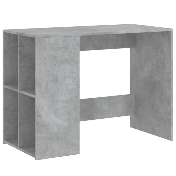 Birou, gri beton, 102x50x75 cm, lemn compozit - WALTI WALTI