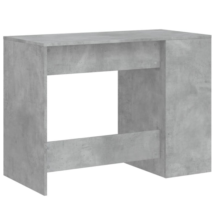 Birou, gri beton, 102x50x75 cm, lemn compozit - WALTI WALTI