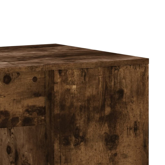Birou, stejar afumat, 102x50x75 cm, lemn compozit - WALTI WALTI
