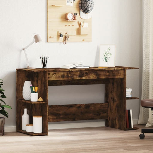 Birou, stejar afumat, 140x50x75 cm, lemn compozit - WALTI WALTI