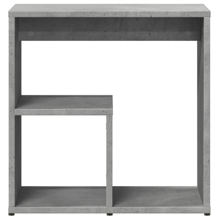 Masă laterală, gri beton, 50x30x50 cm, PAL WALTI