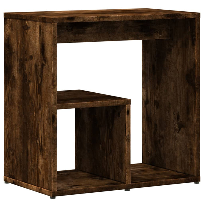 Mese laterale, 2 buc. stejar fumuriu 50x30x50 cm lemn prelucrat - WALTI WALTI