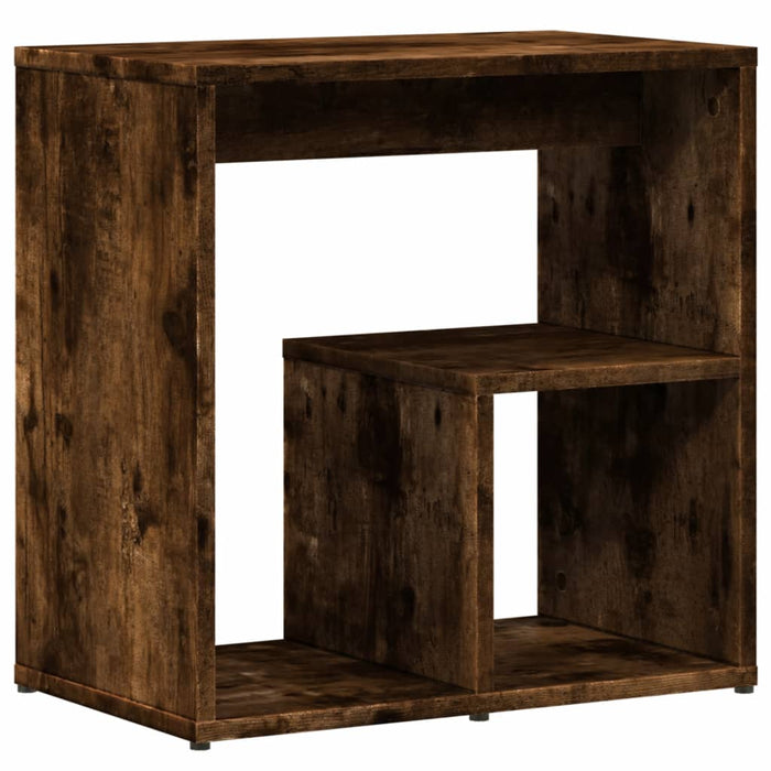 Mese laterale, 2 buc. stejar fumuriu 50x30x50 cm lemn prelucrat - WALTI WALTI