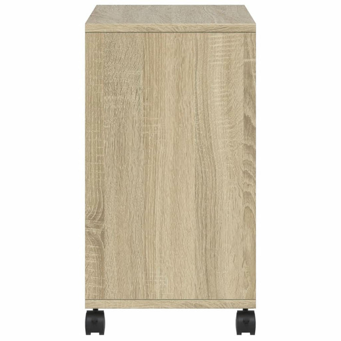 Masă laterală cu roți, stejar sonoma 50x30x55 cm lemn prelucrat - WALTI WALTI