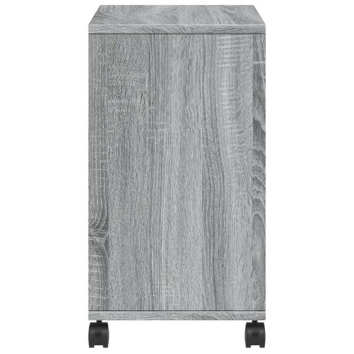 Masă laterală cu roți, gri sonoma 50x30x55 cm lemn prelucrat - WALTI WALTI