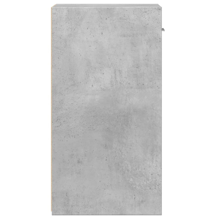 Noptiere, 2 buc., gri beton, 35x34x65 cm, lemn prelucrat WALTI