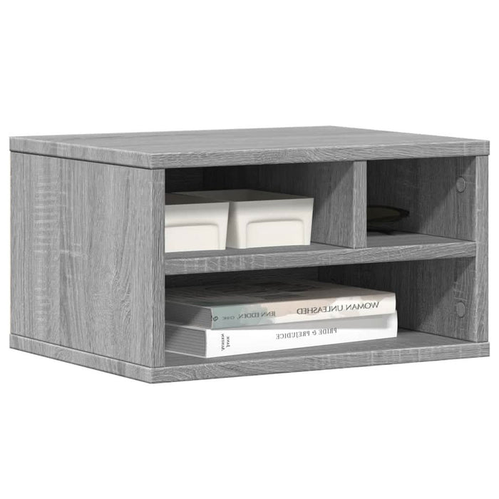 Suport imprimantă, gri sonoma, 40x32x22,5 cm, lemn prelucrat - WALTI WALTI