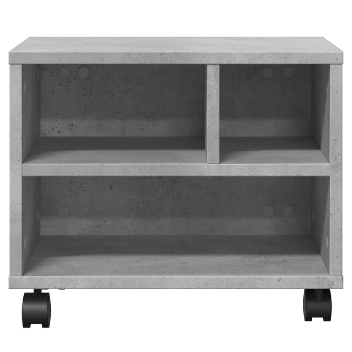 Suport pentru imprimantă cu roți, gri beton, 41x32x34,5 cm - WALTI WALTI