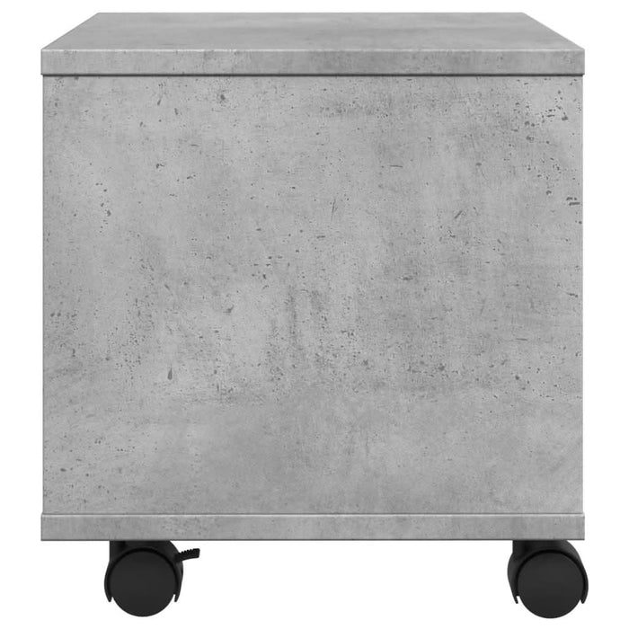 Suport pentru imprimantă cu roți, gri beton, 41x32x34,5 cm - WALTI WALTI