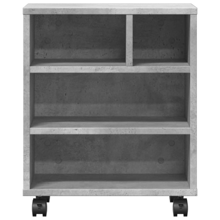 Suport pentru imprimantă cu roți, gri beton, 41x32x48 cm - WALTI WALTI