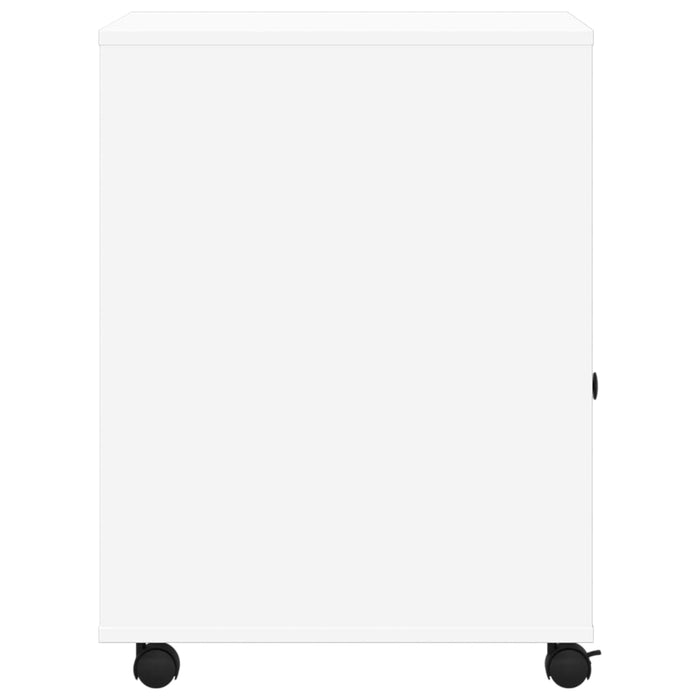 Suport pentru imprimantă cu roți, alb, 60x50x67 cm - WALTI WALTI