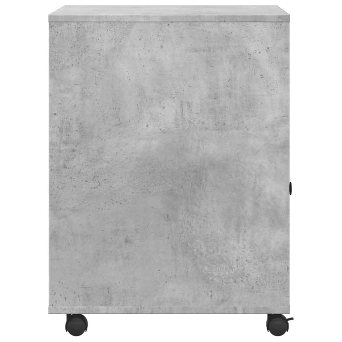 Suport pentru imprimantă cu roți, gri beton, 60x50x67 cm - WALTI WALTI