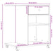 Suport pentru imprimantă cu roți, alb, 60x40x68,5 cm - WALTI WALTI