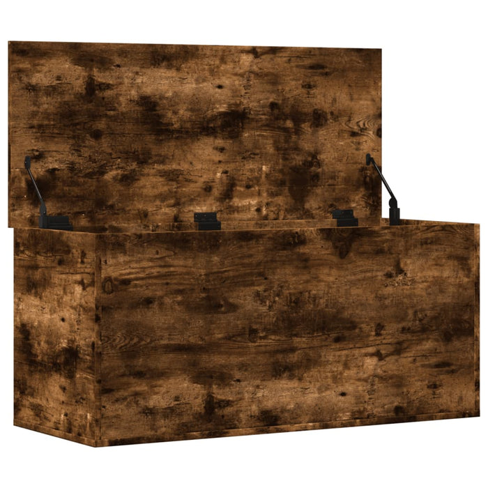 Cutie de depozitare stejar fumuriu, 100x42x46 cm lemn prelucrat - WALTI WALTI