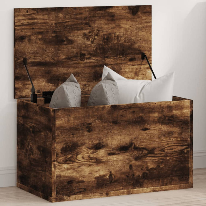 Cutie de depozitare, stejar fumuriu, 60x35x35 cm lemn prelucrat - WALTI WALTI