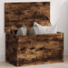 Cutie de depozitare, stejar fumuriu, 60x35x35 cm lemn prelucrat - WALTI WALTI