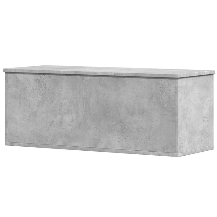 Cutie de depozitare, gri beton, 90x35x35 cm, lemn prelucrat - WALTI WALTI