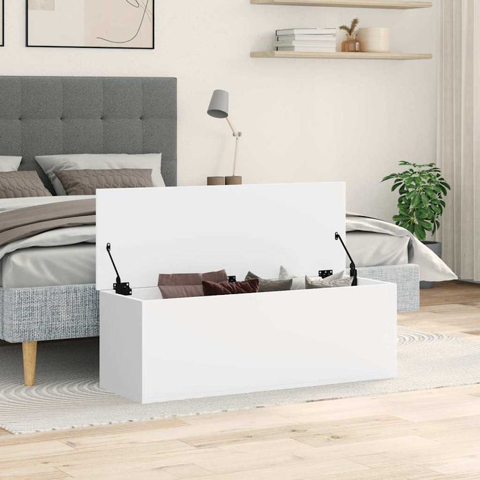 Cutie de depozitare, alb, 102x35x35 cm, lemn prelucrat - WALTI WALTI