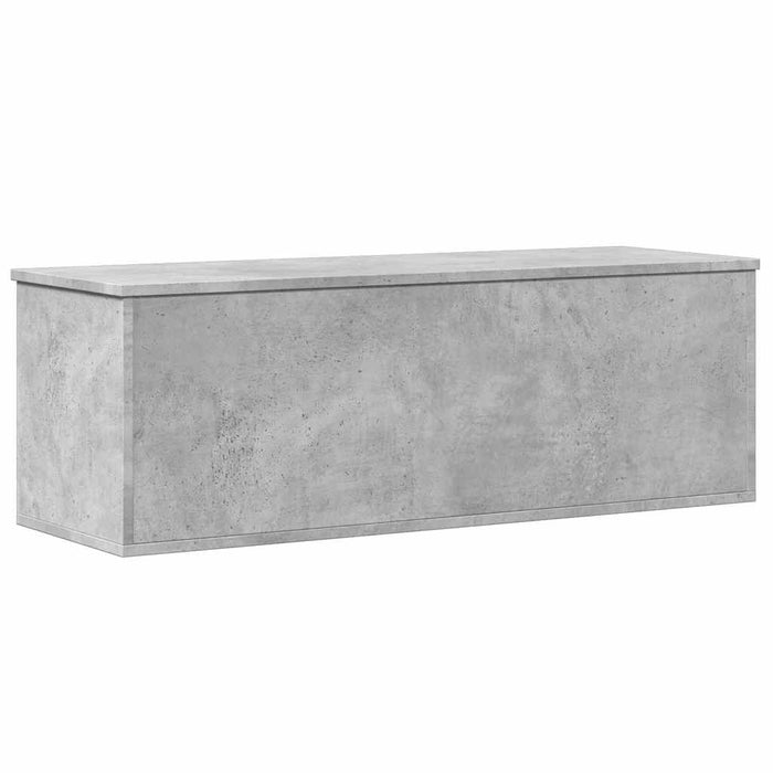 Cutie de depozitare, gri beton, 102x35x35 cm, lemn prelucrat - WALTI WALTI