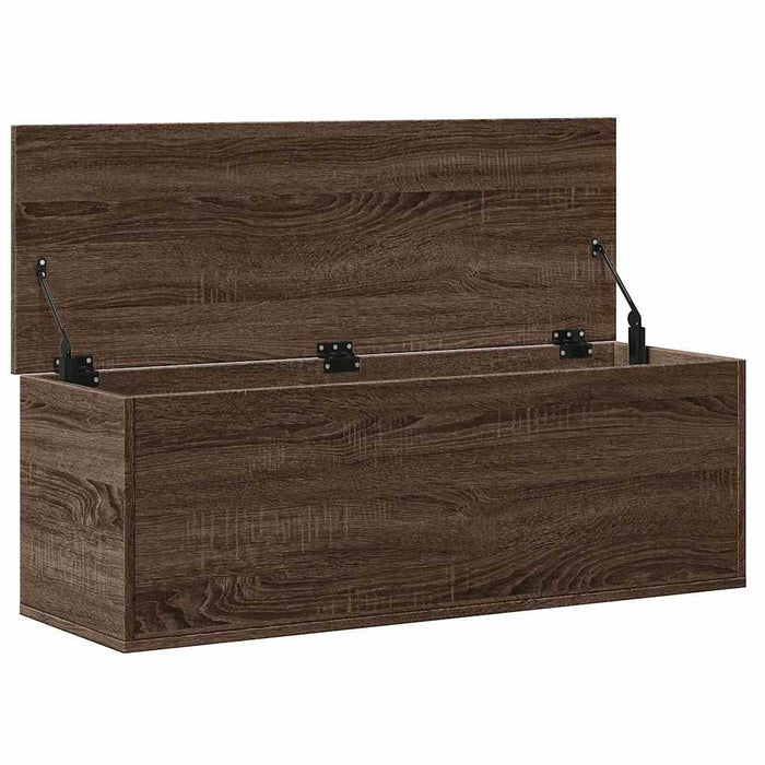 Cutie de depozitare, stejar maro, 102x35x35 cm, lemn prelucrat - WALTI WALTI