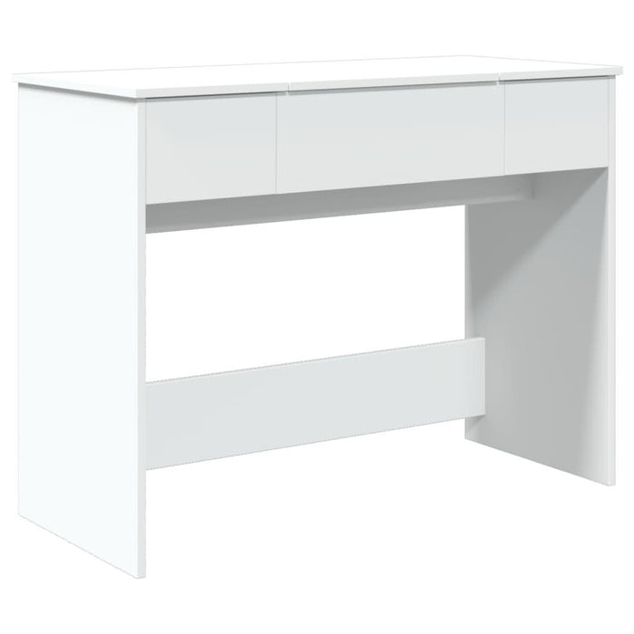 Masă de toaletă cu oglindă, alb, 100x45x76 cm - WALTI WALTI