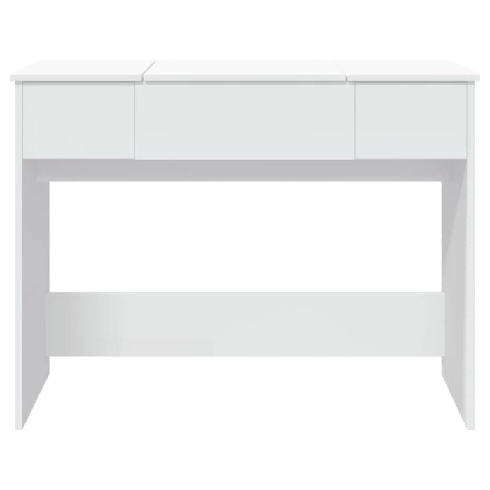 Masă de toaletă cu oglindă, alb, 100x45x76 cm - WALTI WALTI