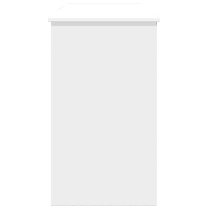 Masă de toaletă cu oglindă, alb, 100x45x76 cm - WALTI WALTI