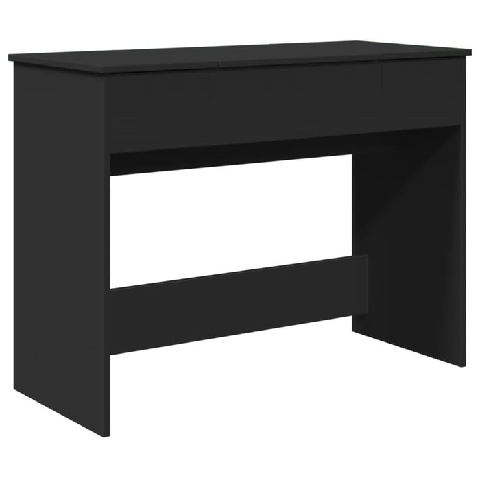 Masă de toaletă cu oglindă, negru, 100x45x76 cm - WALTI WALTI