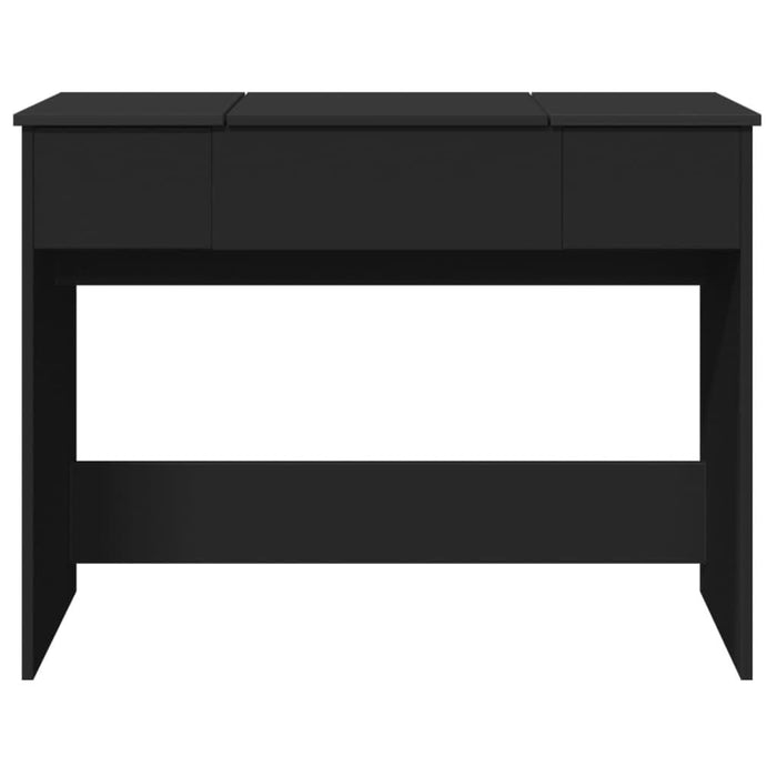 Masă de toaletă cu oglindă, negru, 100x45x76 cm - WALTI WALTI