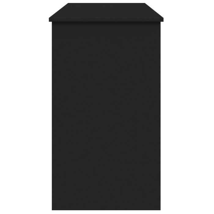 Masă de toaletă cu oglindă, negru, 100x45x76 cm - WALTI WALTI