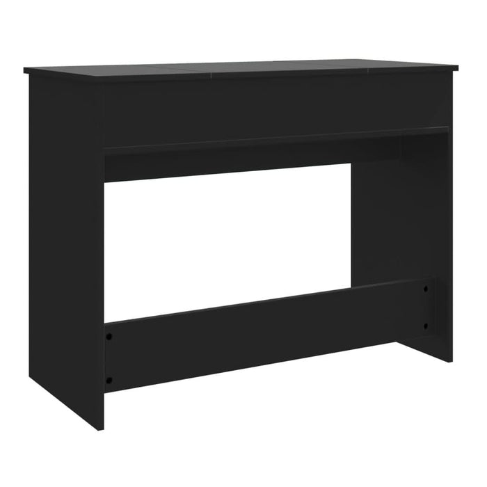 Masă de toaletă cu oglindă, negru, 100x45x76 cm - WALTI WALTI